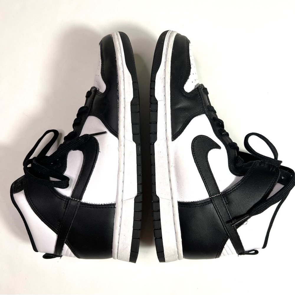Nike Dunk High Sneakers White Black Size 8.5 - Picture 8 of 15